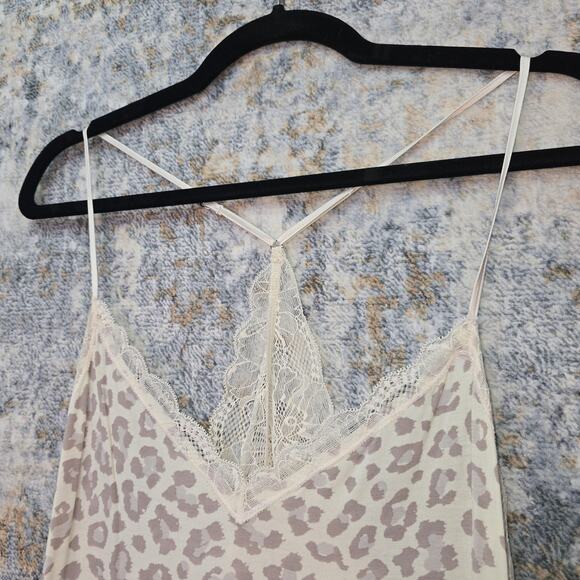 Victoria's Secret Heavenly Chemise Slip Dress Womens Medium Animal Print Lace - Picture 3 of 13